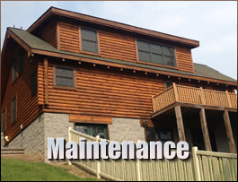  Jeffersonville, Ohio Log Home Maintenance